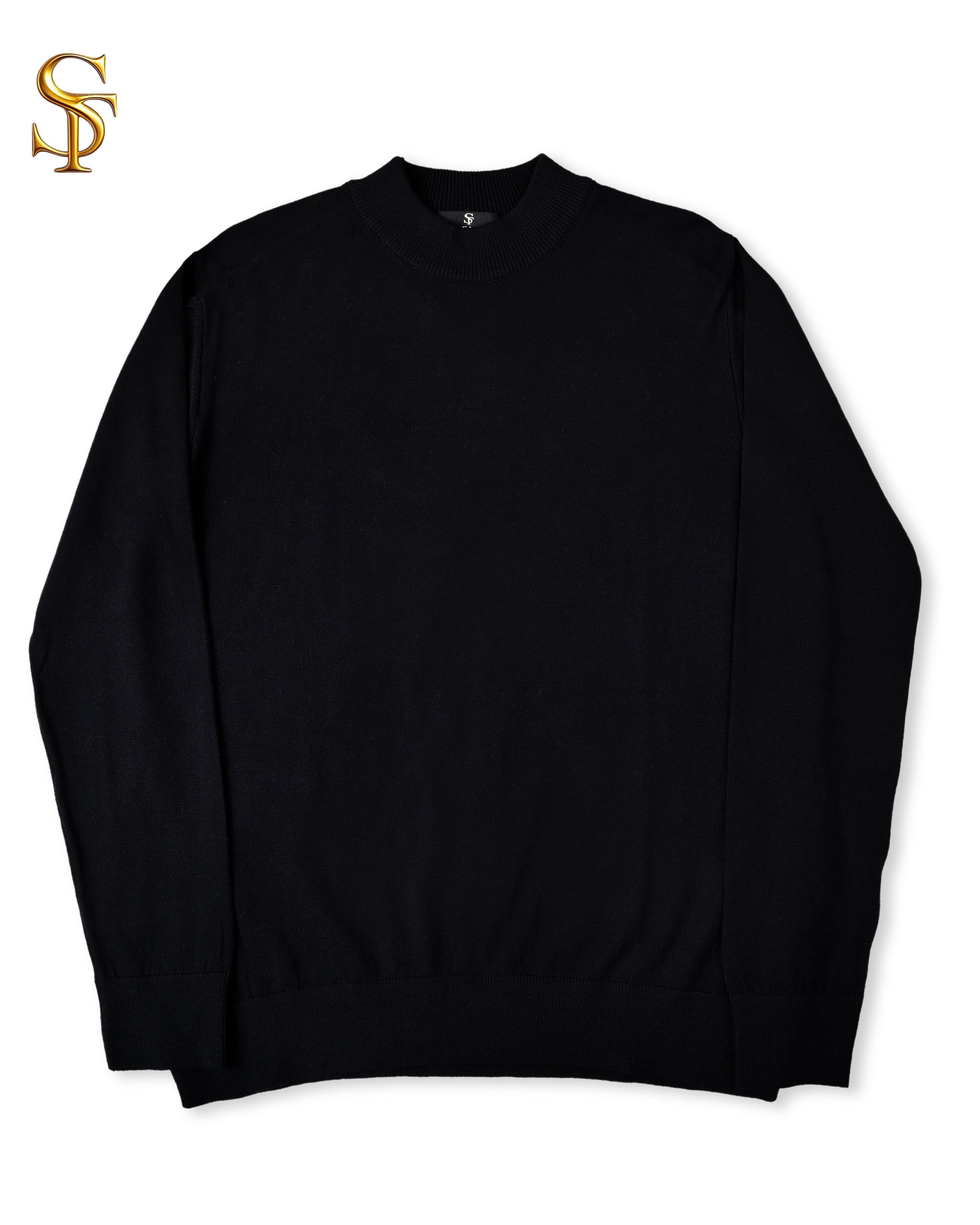 تيشيرت تريكو رجالي سادة – ياقة هاف كول